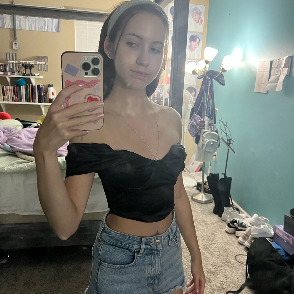 Audrey Top Black from princess polly! US Size 0
